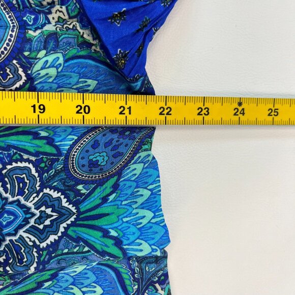 NWOT John Mark Floral Long Sleeve Button-Down Top Blouse Shirt Size L - Picture 11 of 13